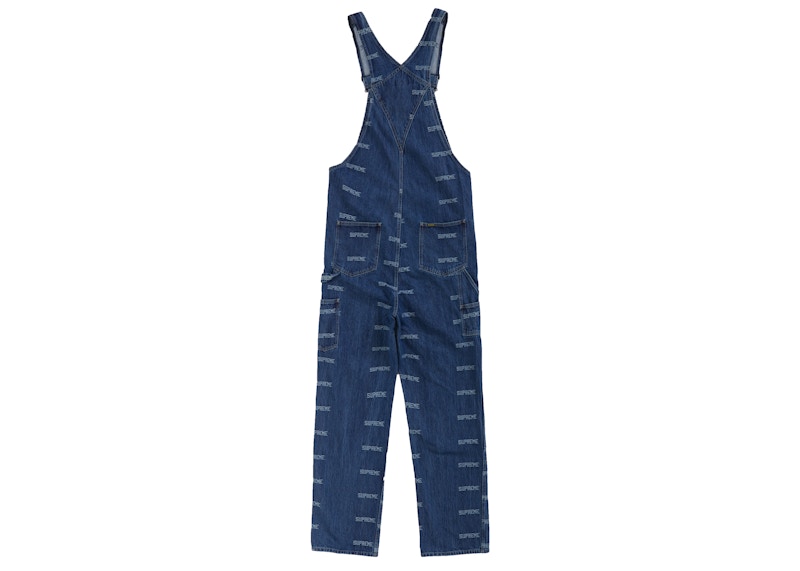 Supreme logo best sale denim overalls