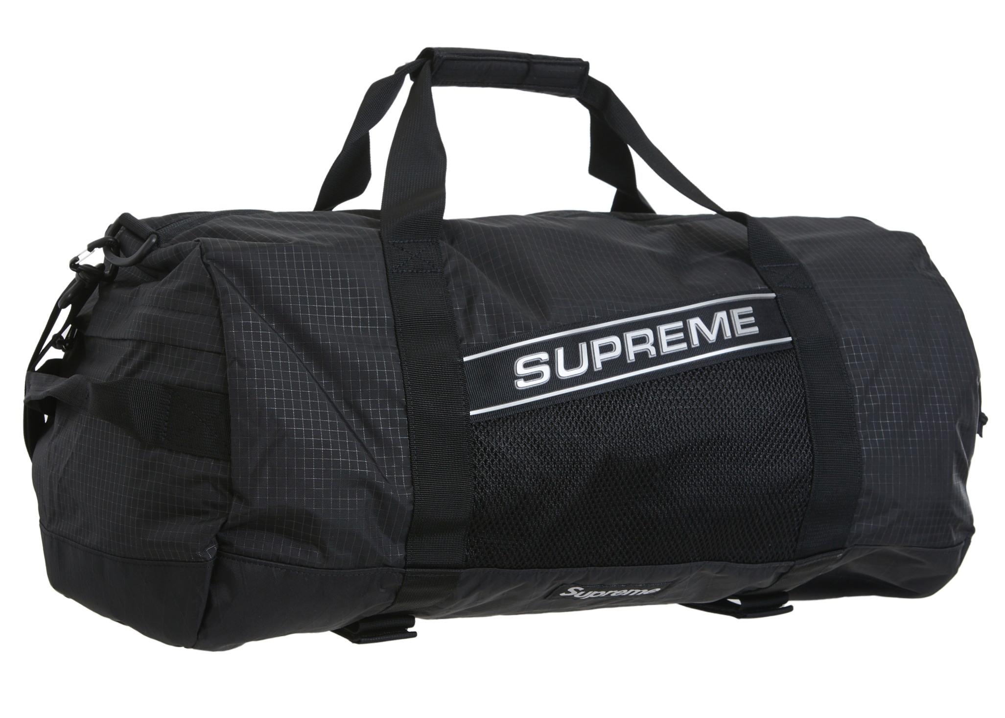 Supreme Logo Duffle Bag Black