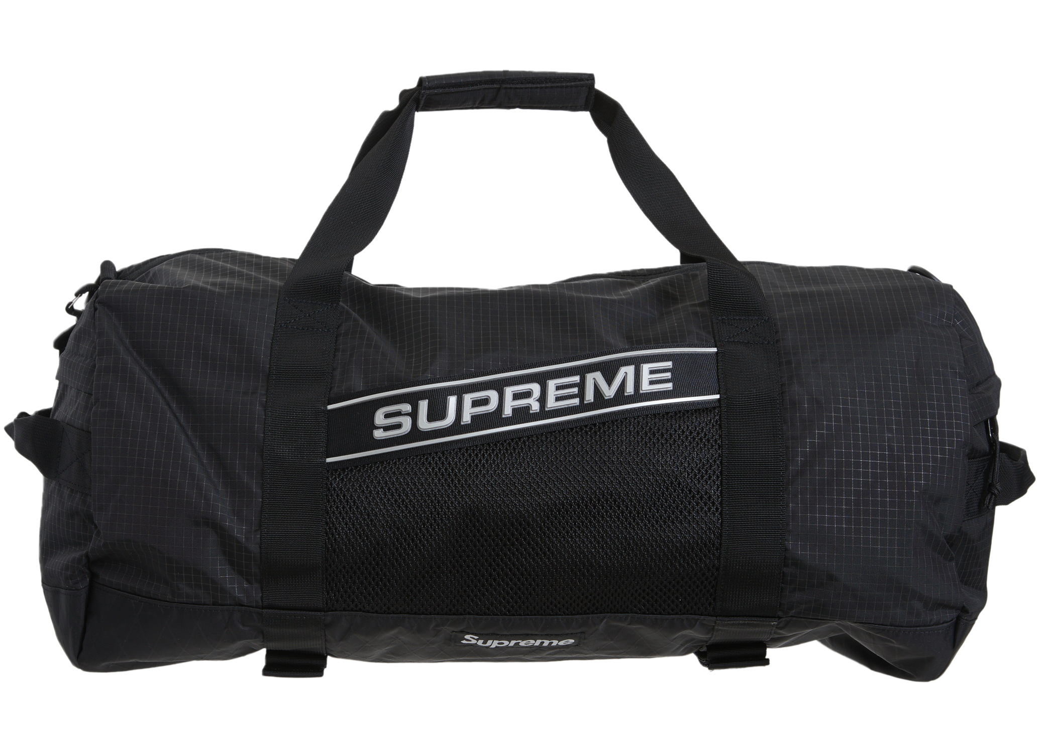 Supreme Logo Duffle Bag Black - FW23 - US