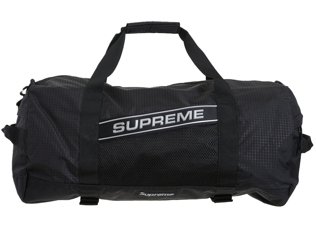 Pre-owned Supreme Logo Duffle Bag Black