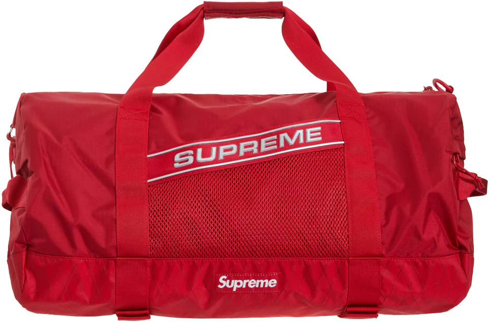 Supreme Logo Duffle Bag Red - FW23 - US