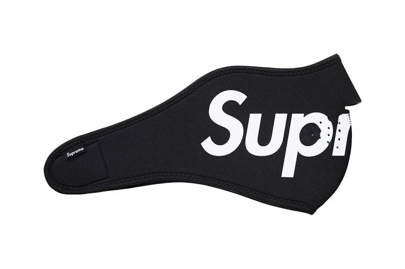 Supreme Logo Facemask 黒\u0026赤セット