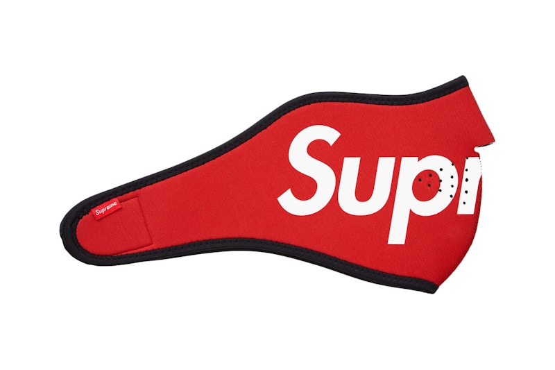 Supreme Logo Facemask Red - FW14 Men's - US