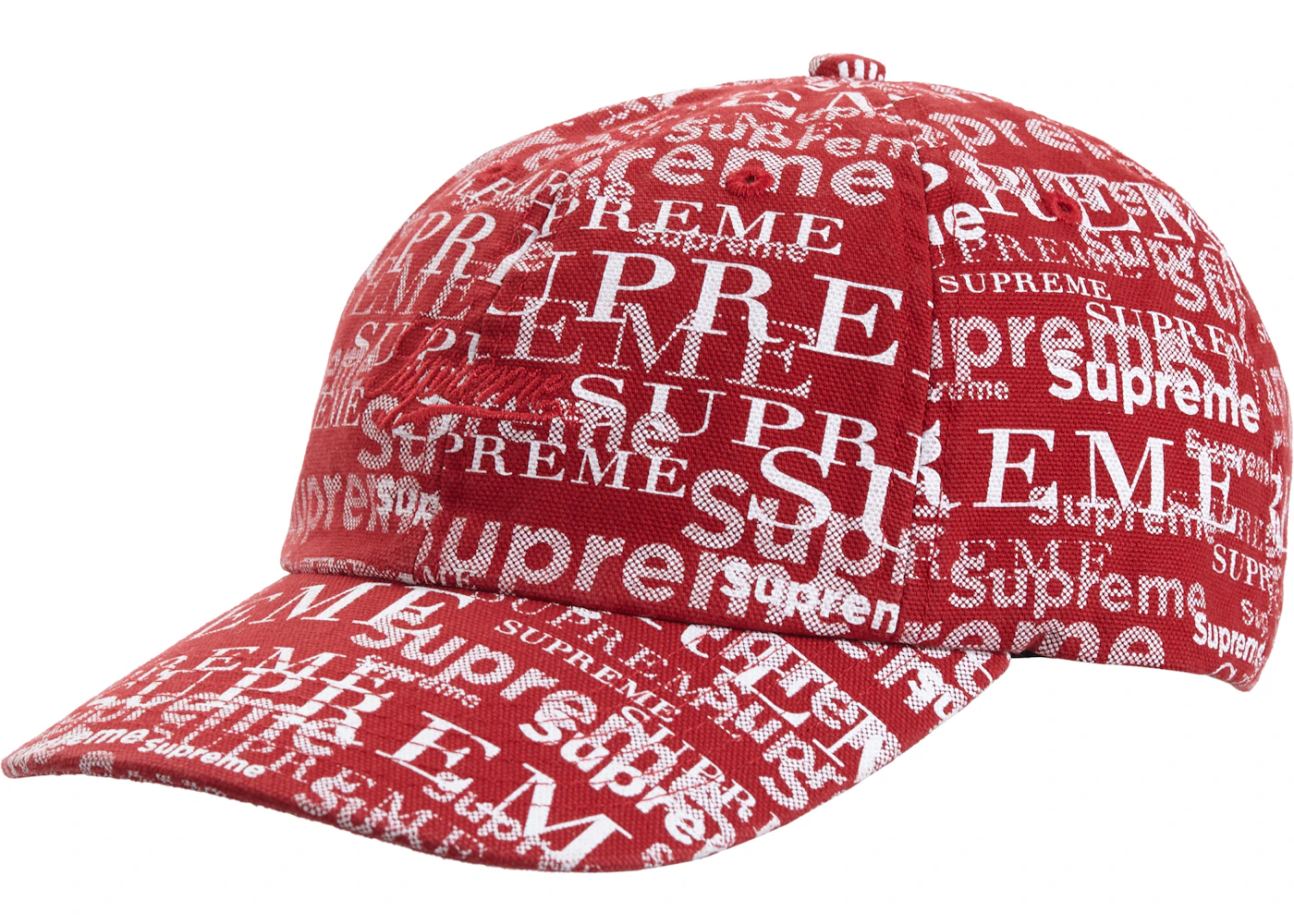Supreme Logo Pattern 6-Panel Dark Red - FW20 - US