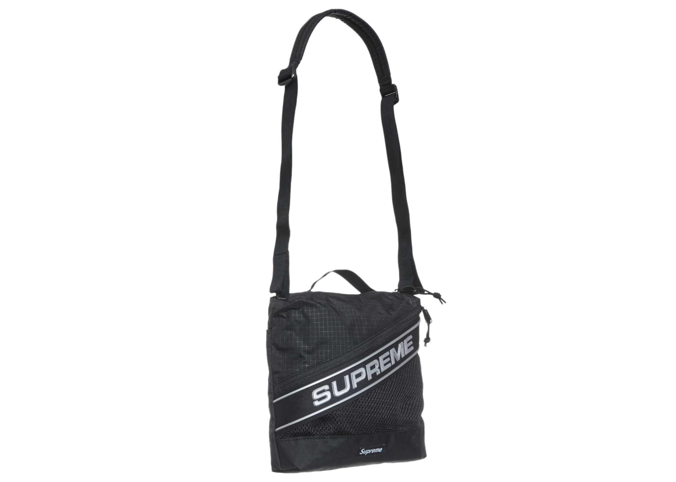 Supreme Logo Shoulder Bag Black - FW23 - US