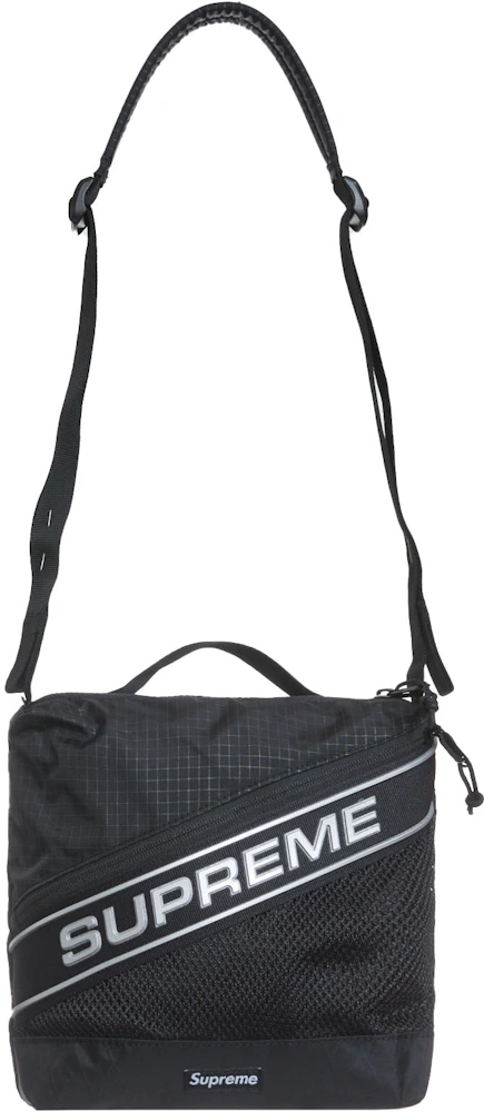 Supreme Logo Shoulder Bag Black - FW23 - US