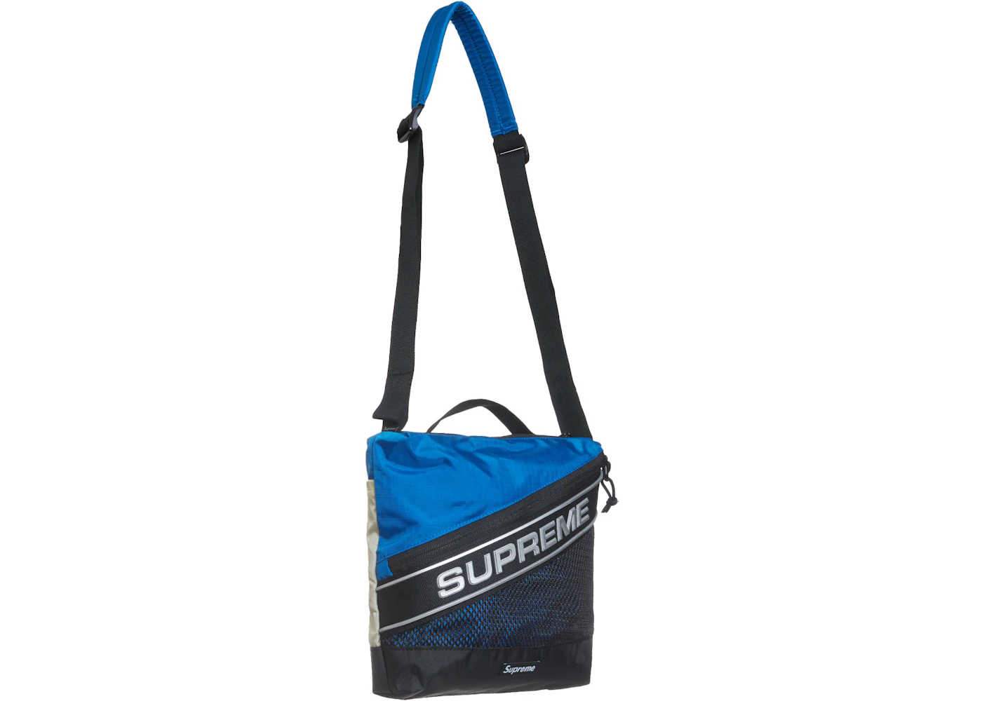 Supreme Logo Shoulder Bag Blue - FW23 - US