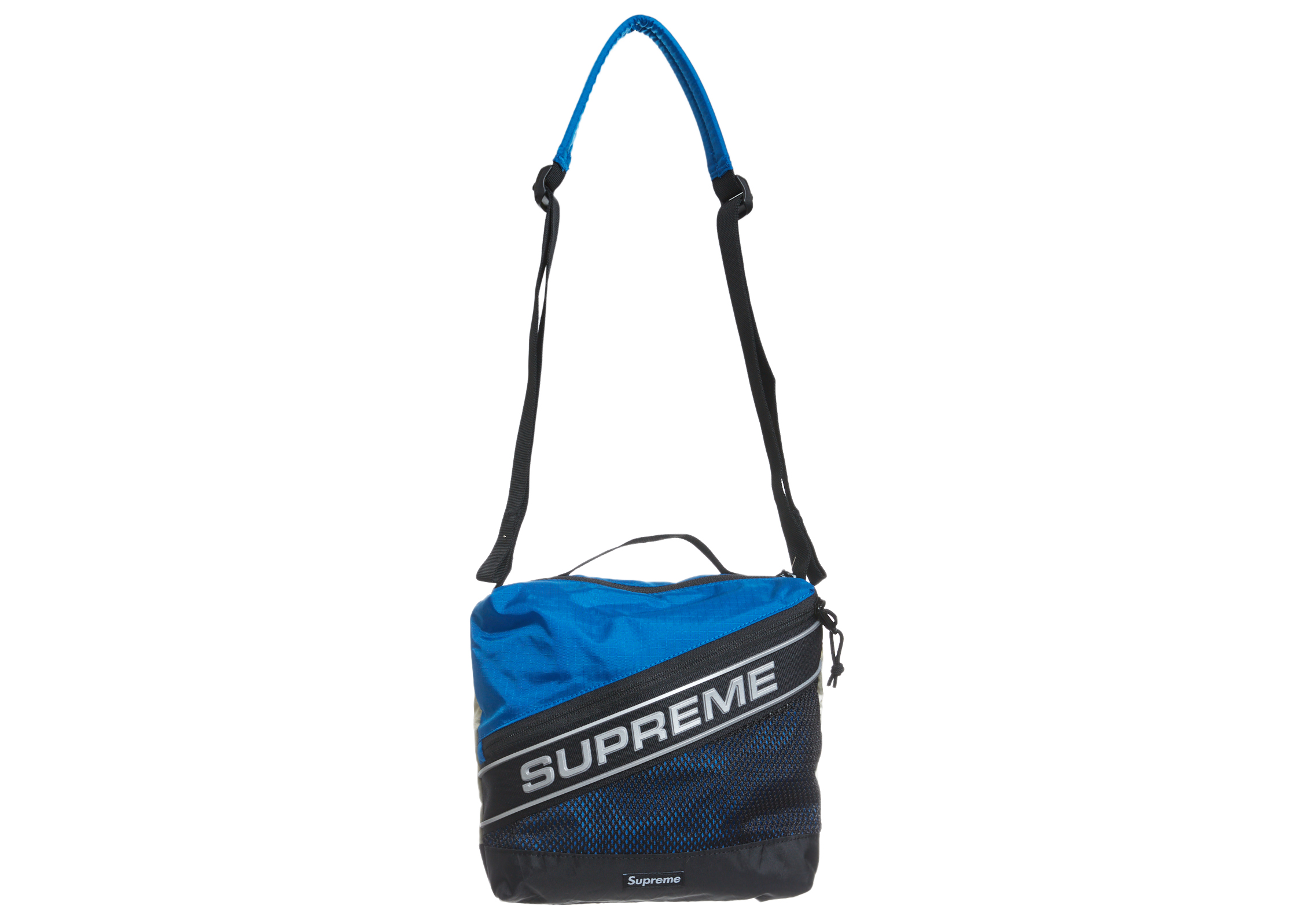 Supreme Logo Shoulder Bag Blue - FW23 - US