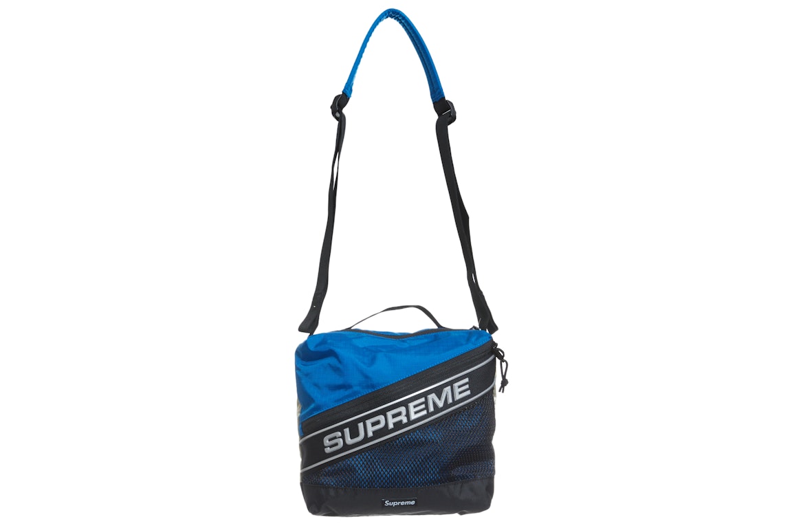 Pre-owned Supreme Logo Shoulder Bag Blue