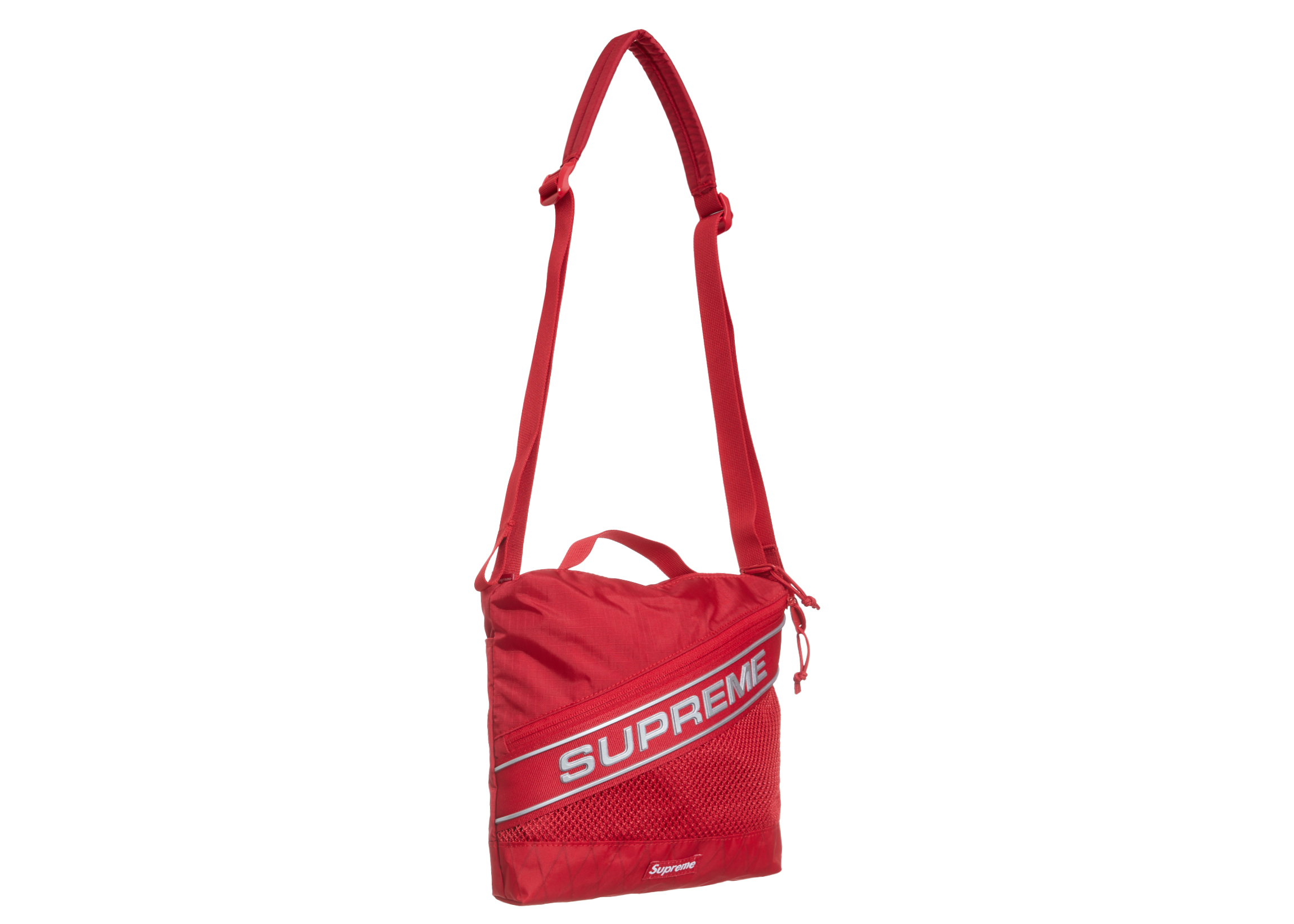 Supreme Logo Shoulder Bag Red - FW23 - JP