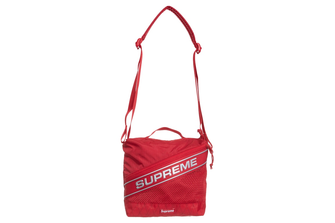 Pre-owned Supreme Logo Shoulder Bag Red