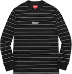 Buy Supreme Collar Logo Long-Sleeve Top 'Black' - FW23KN94 BLACK