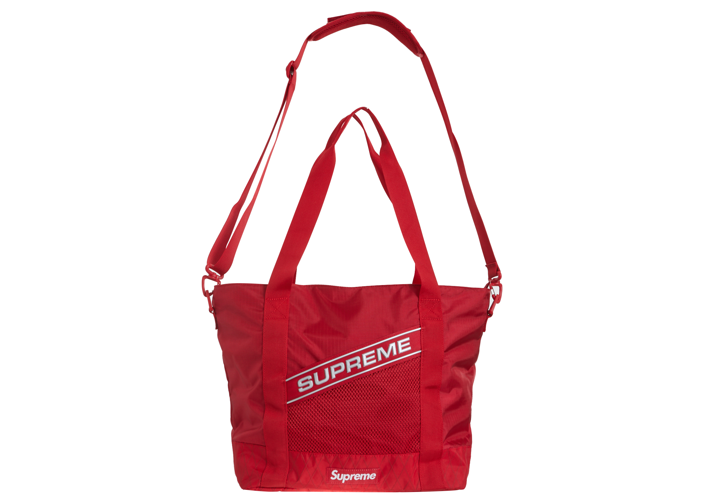Supreme Logo Tote Bag Red