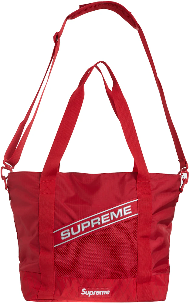 Supreme Logo Tote Bag Red - FW23 - US