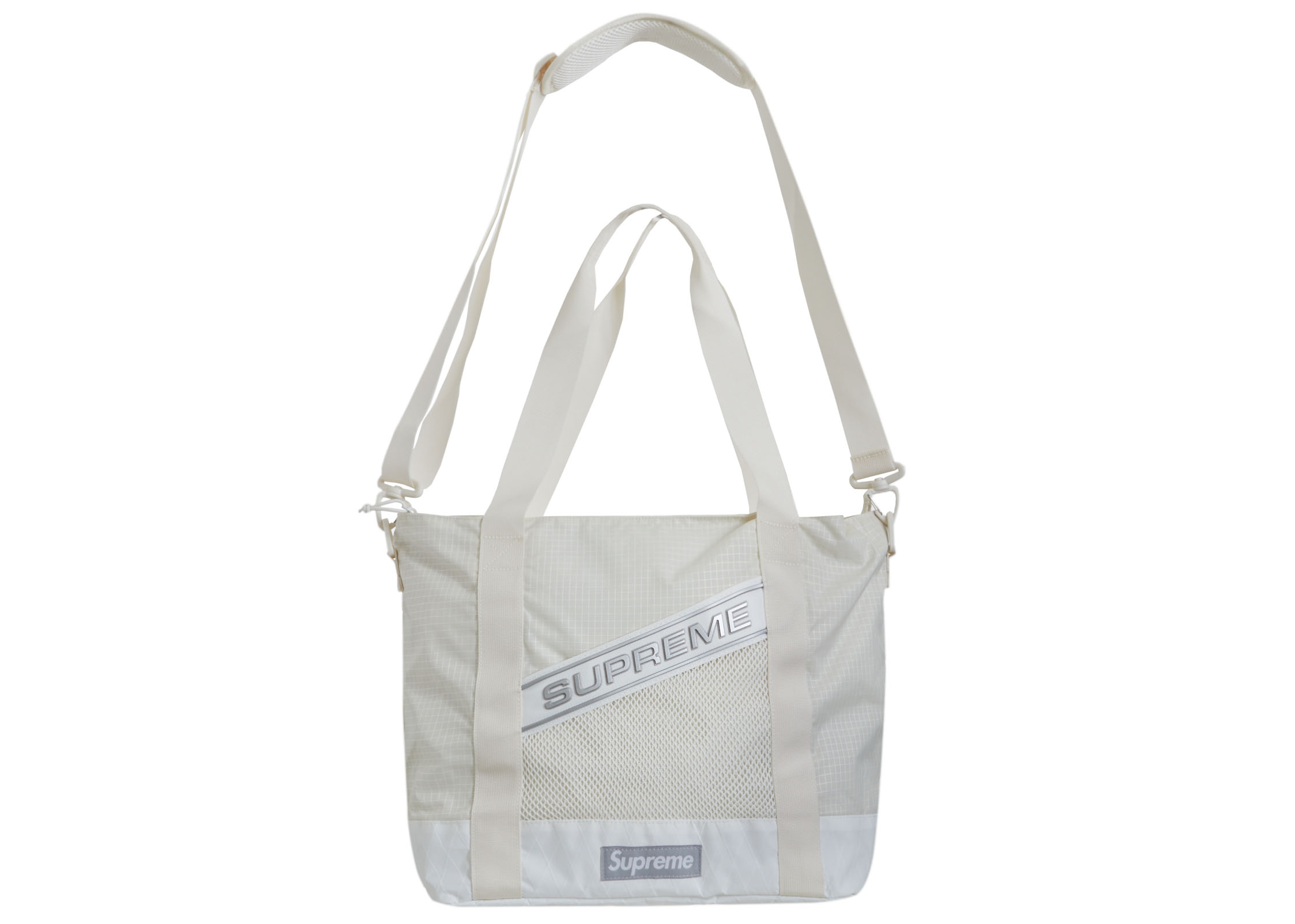 Supreme Logo Tote Bag White - FW23 - US