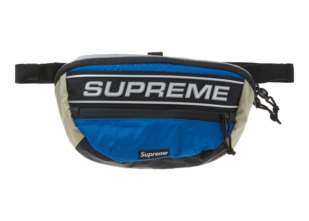 Pre-owned Supreme Logo Waist Bag Blue