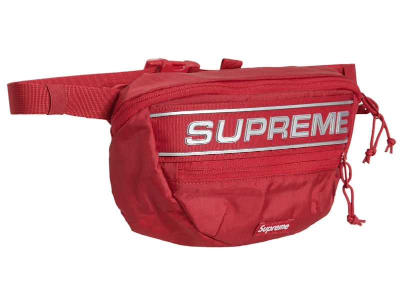 Supreme Logo Waist Bag Red - FW23 - US