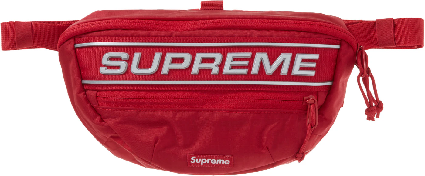 Brand New Supreme Waist Bag SS18 Box Logo Fanny Pack- Red 100