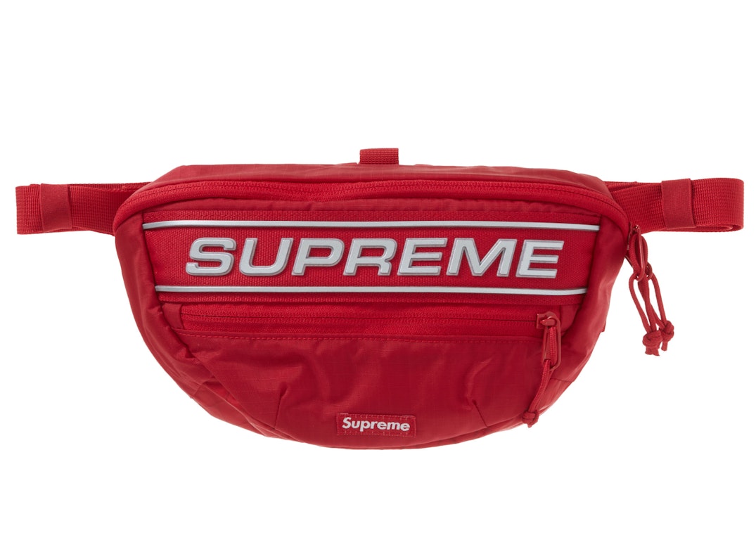 Pre-owned Supreme Logo Waist Bag Red