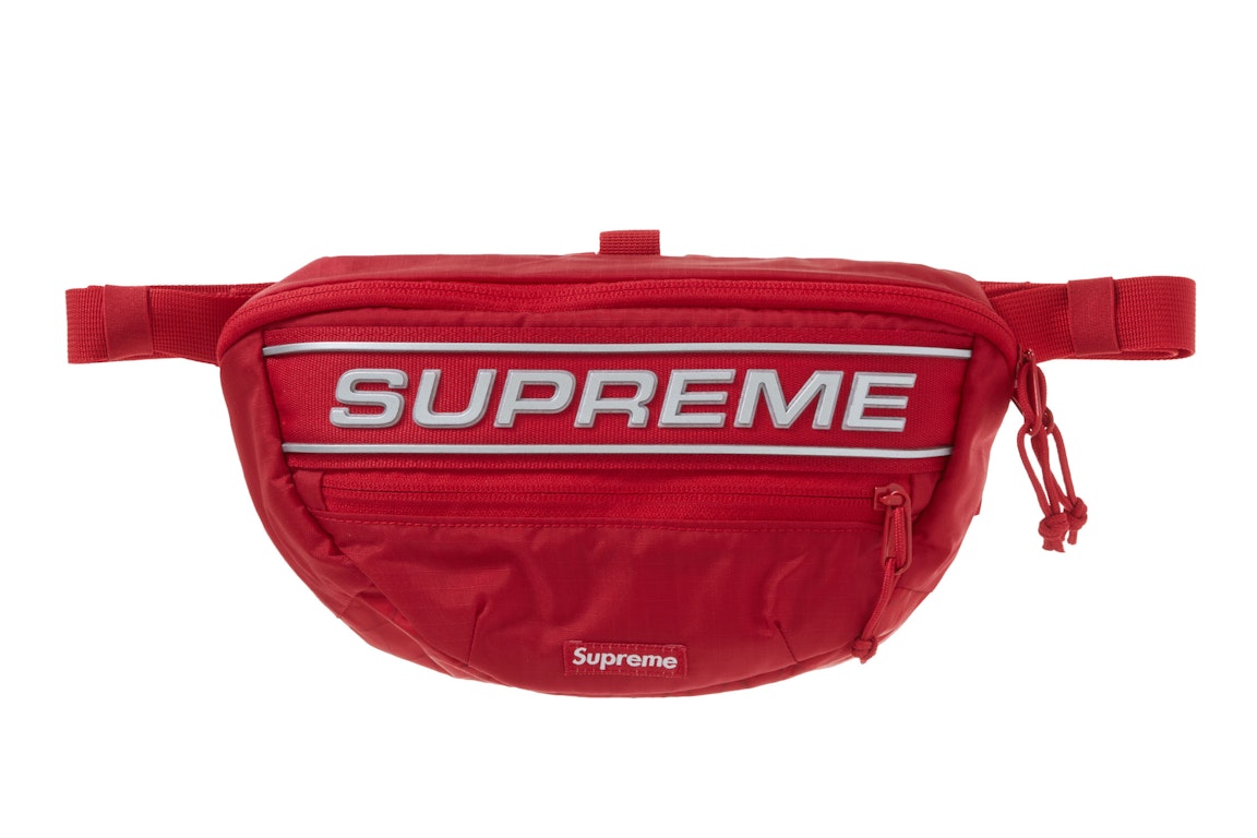 Pre-owned Supreme Logo Waist Bag Red