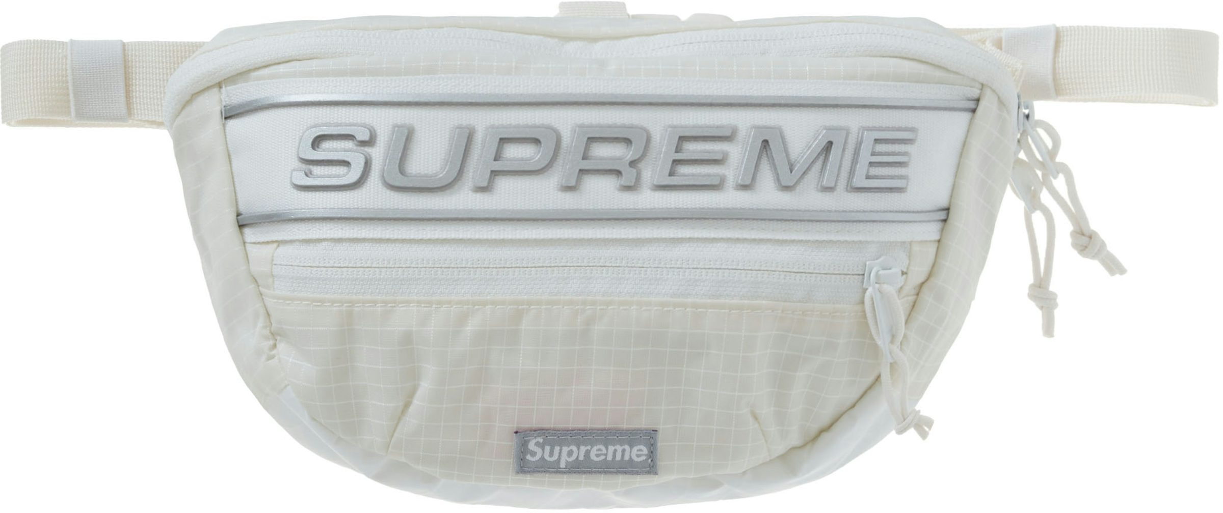Supreme Logo-print Belt Bag In Neutrals