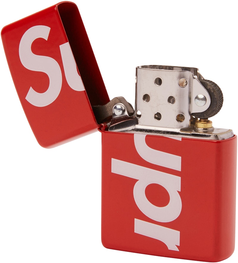 Supreme Logo Zippo Red Ss18 Supreme Logo Zippo Red Ss18