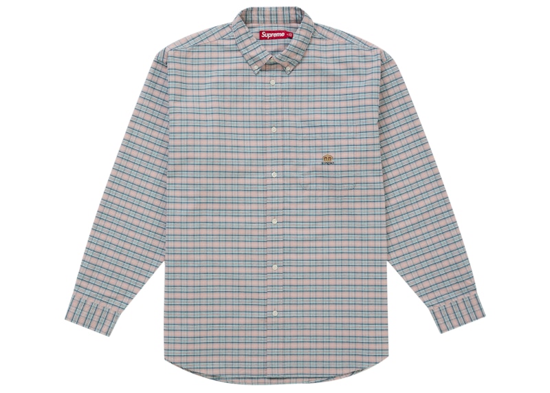 Supreme Loose Fit Flannel Oxford Shirt (FW25) Blue Plaid メンズ