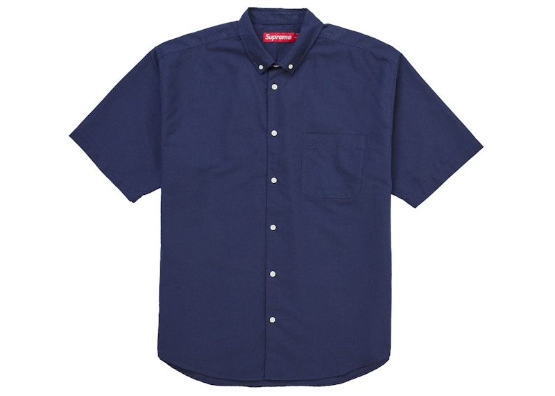 トップス 26ss supreme Loose Fit Oxford S/S Shirt Supreme Loose Fit Oxford S/S Shirt (FW26) Navy Men's - SS26 - US