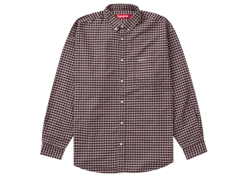 Supreme Loose Fit Oxford Shirt Brown Plaid Men's - FW23 - GB