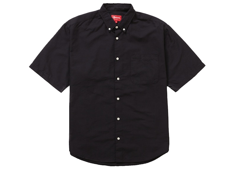 Supreme Loose Fit S/S Oxford Shirt Black 男装- SS23 - CN