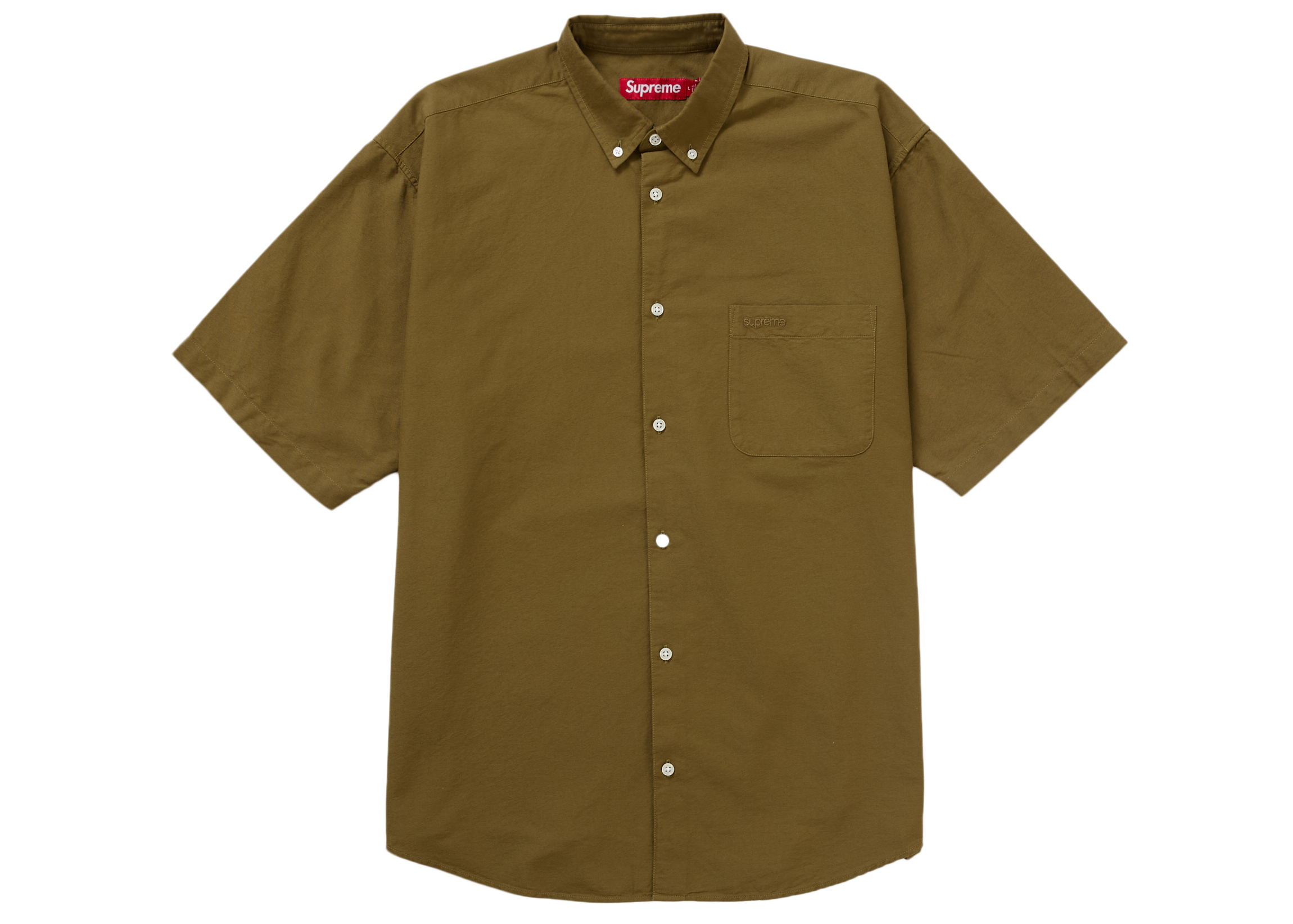 Supreme Loose Fit S/S Oxford Shirt (SS24) Olive