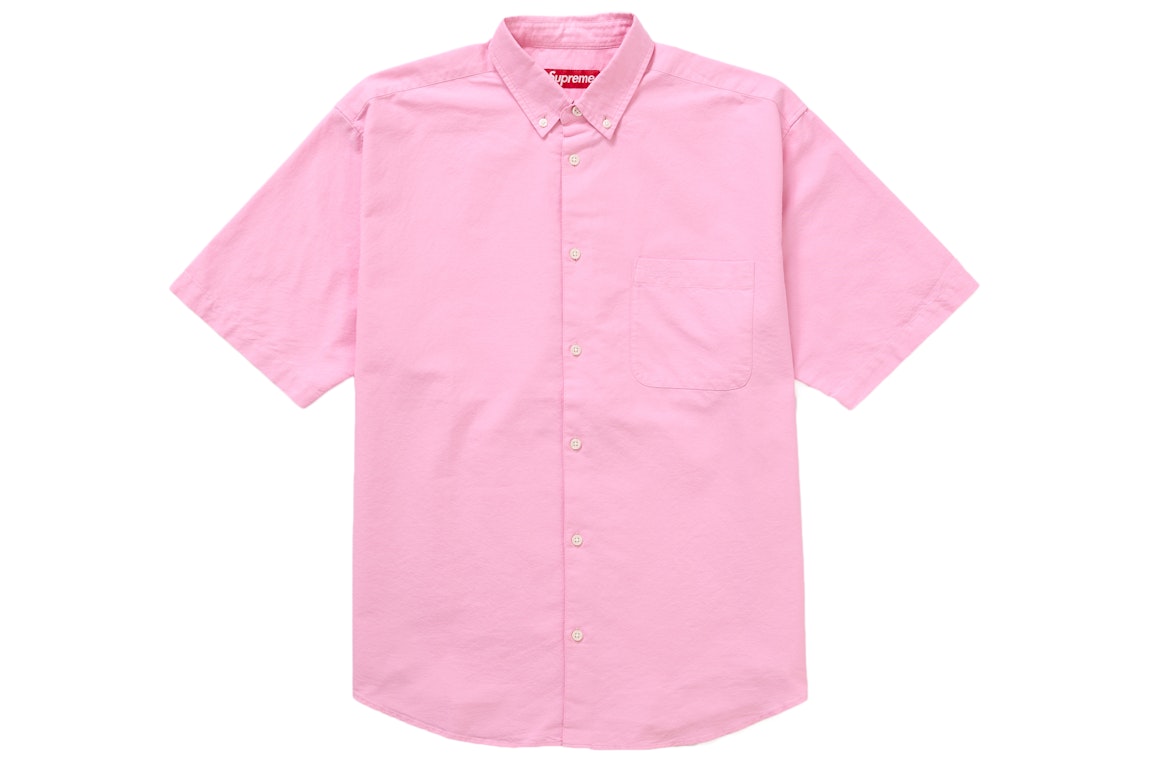 Pre-owned Supreme Loose Fit S/s Oxford Shirt Ss24 Pink