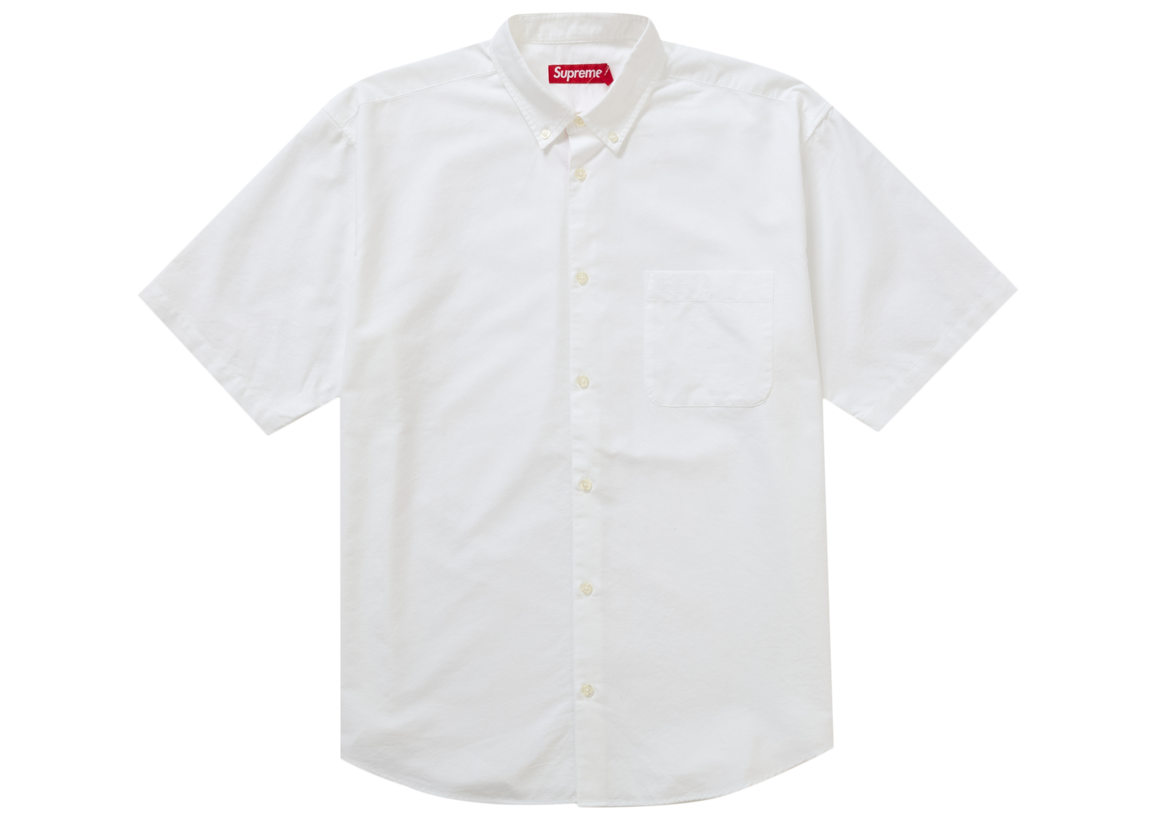 Supreme Loose Fit S/S Oxford Shirt SS24 White メンズ - SS24 - JP