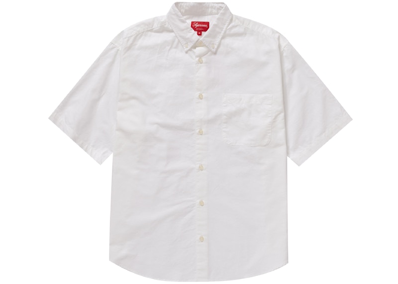 Supreme Loose Fit S/S Oxford Shirt White - SS23 Men's - US