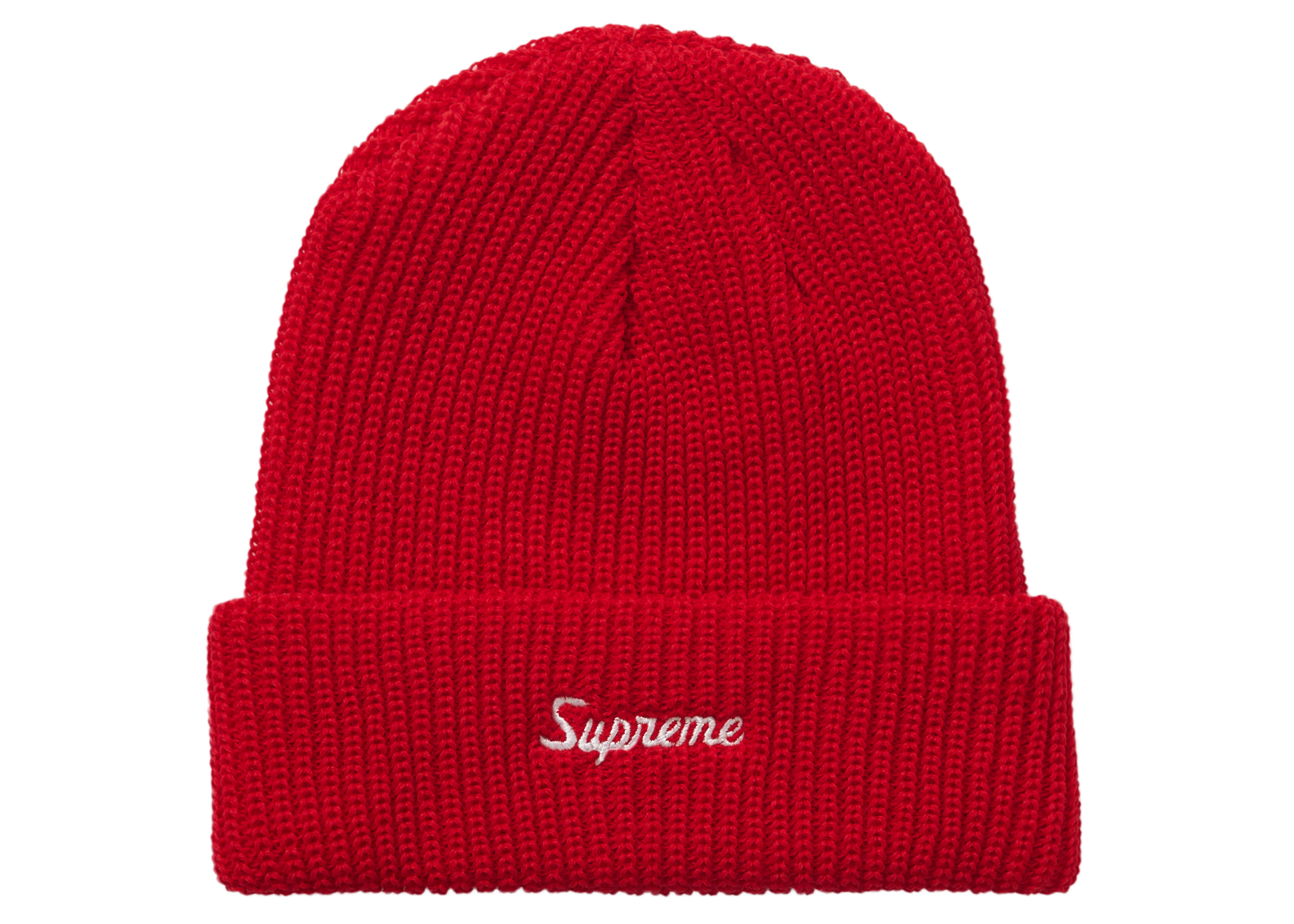Supreme Loose Gauge Beanie (FW21) Bright Red