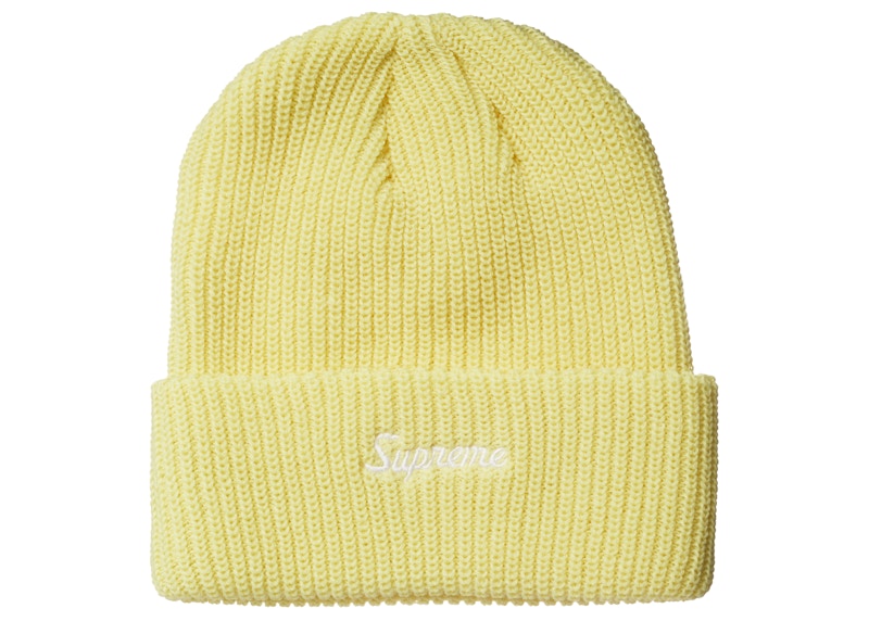 Supreme Loose Gauge Beanie (FW21) Light Yellow