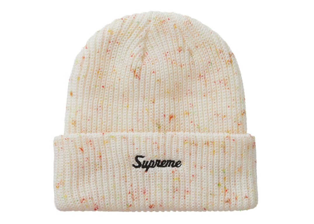 Pre-owned Supreme Loose Gauge Beanie (fw22) Natural