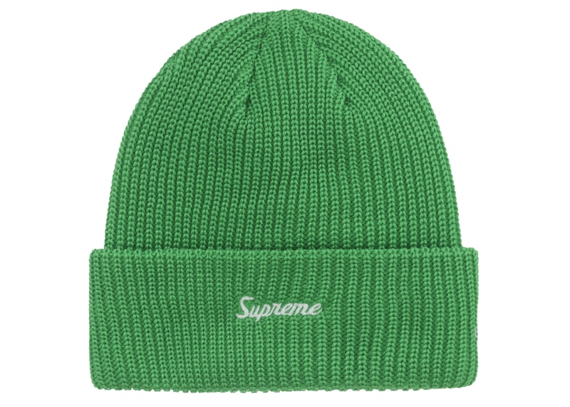 Pre-owned Supreme Loose Gauge Beanie (fw25) In Green