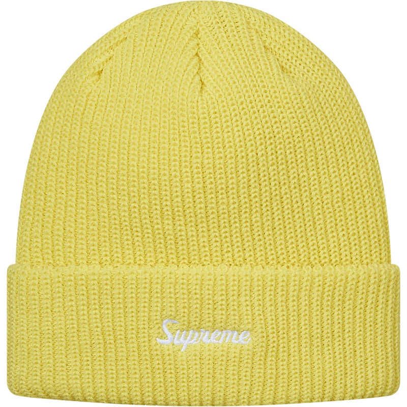 Supreme Loose Gauge Beanie Light Yellow - FW17 - US