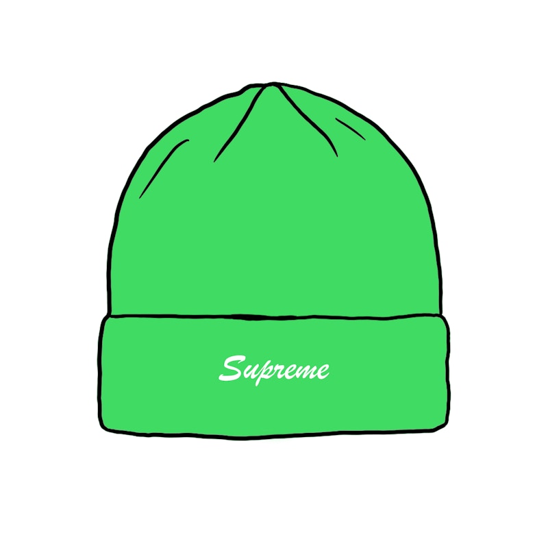 supreme loose gauge beanie green