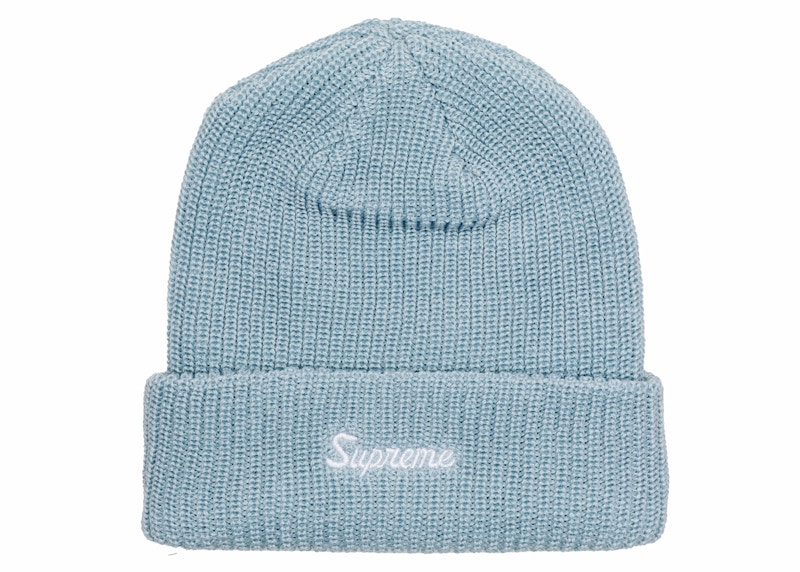 Pre-owned Supreme Loose Gauge Beanie (ss21) In Light Blue