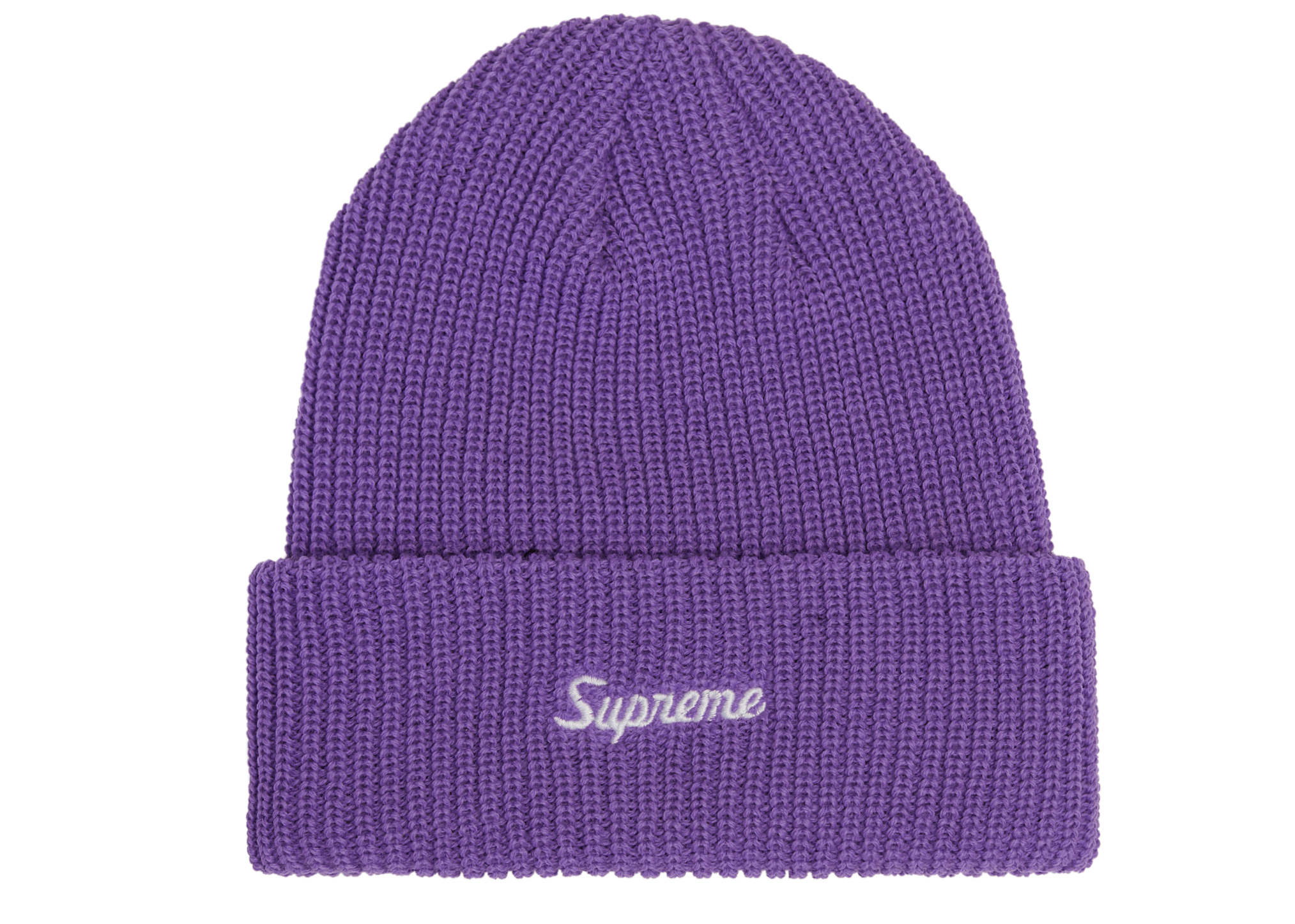 Supreme Loose Gauge Beanie Bright Purple