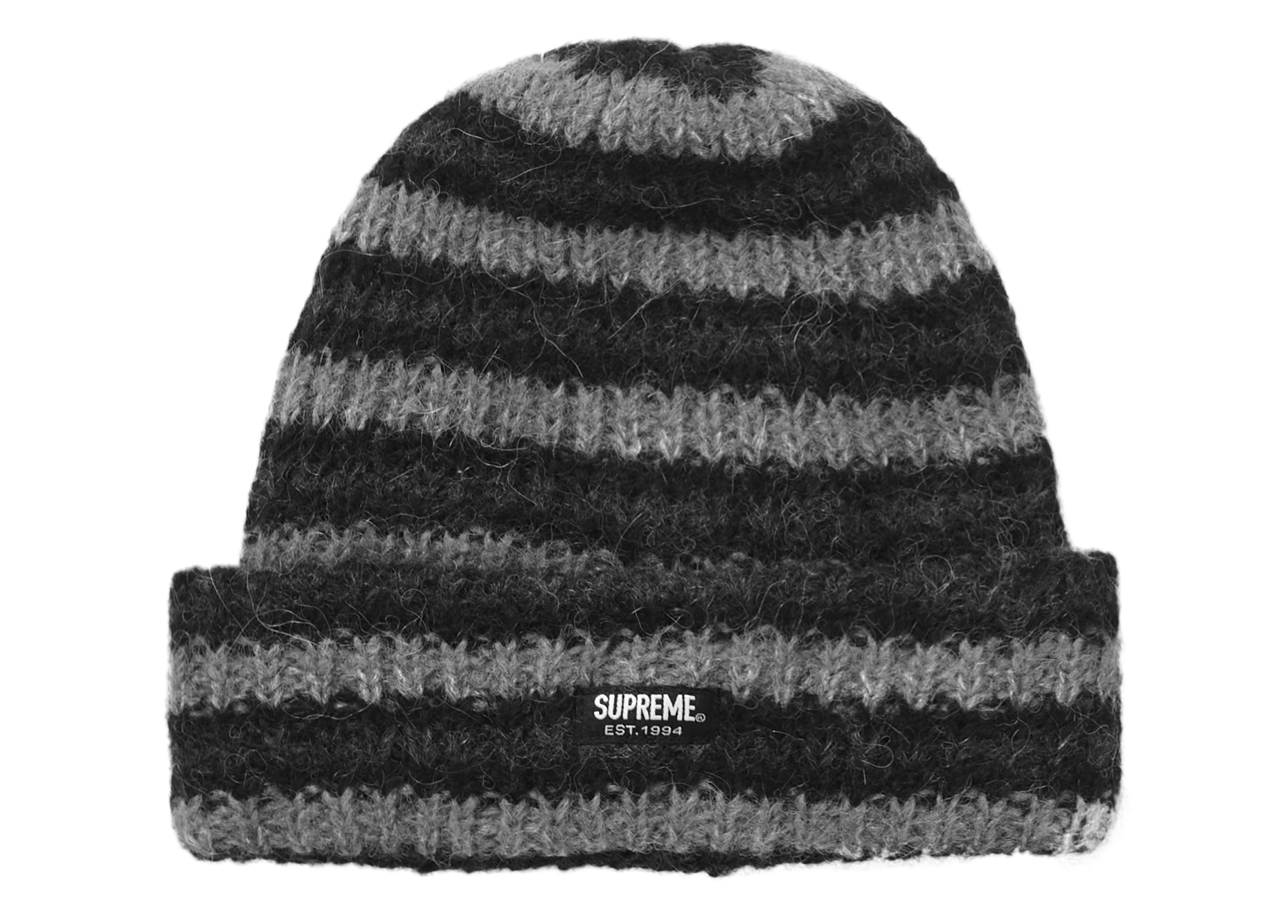 売り人気supreme Loose Stripe Beanie black 帽子