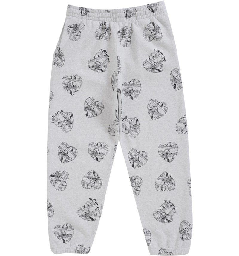 Supreme Pantalón de chándal Love Cash Gris ceniza Hombre