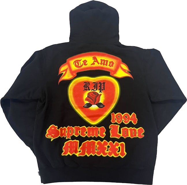 Supreme Hearts Arc Hoodie SS 21 - Size 8 - Black