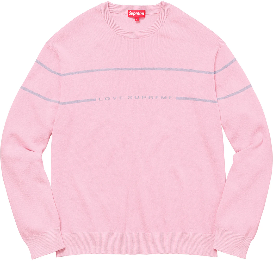 Supreme Love Supreme Sweater Pink Men's - FW17 - US