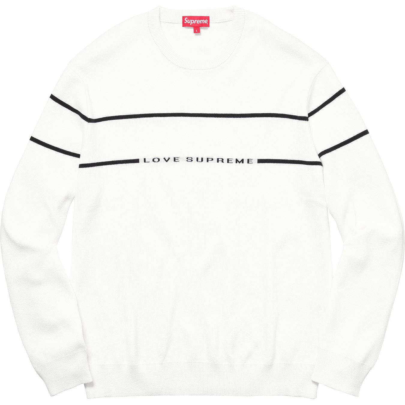 Supreme Love Supreme Sweater White Men's - FW17 - US