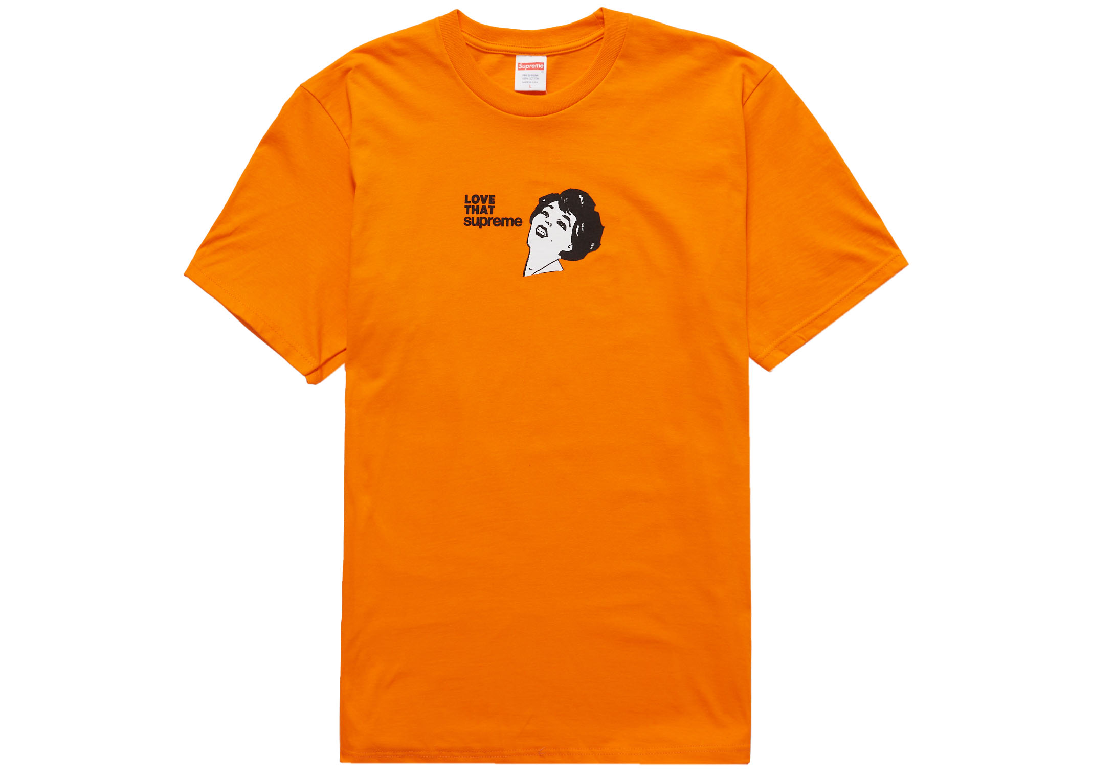 T shirt supreme orange new arrivals