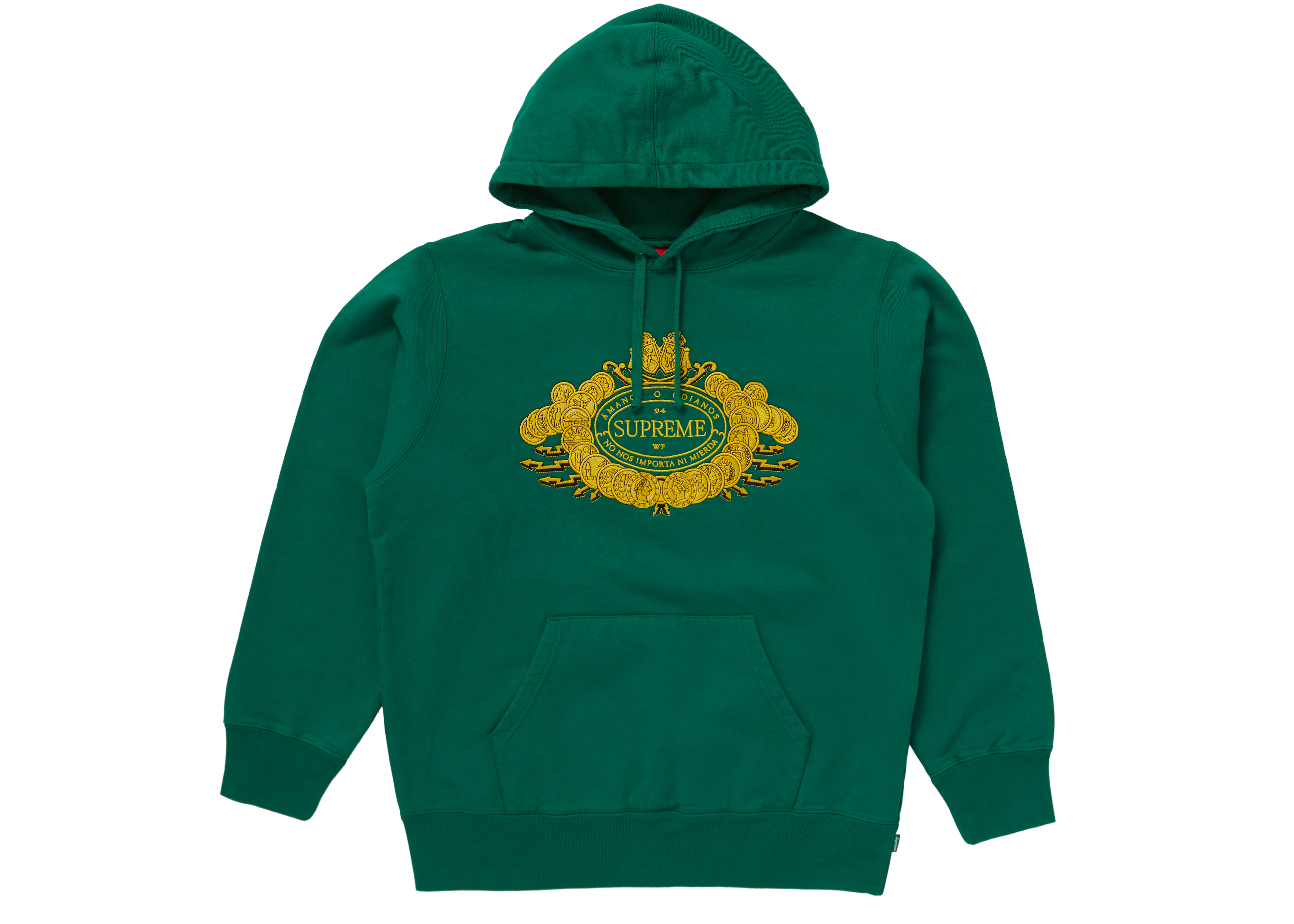 Supreme Love or Hate Hooded Sweatshirt Green Men's - FW18 - US