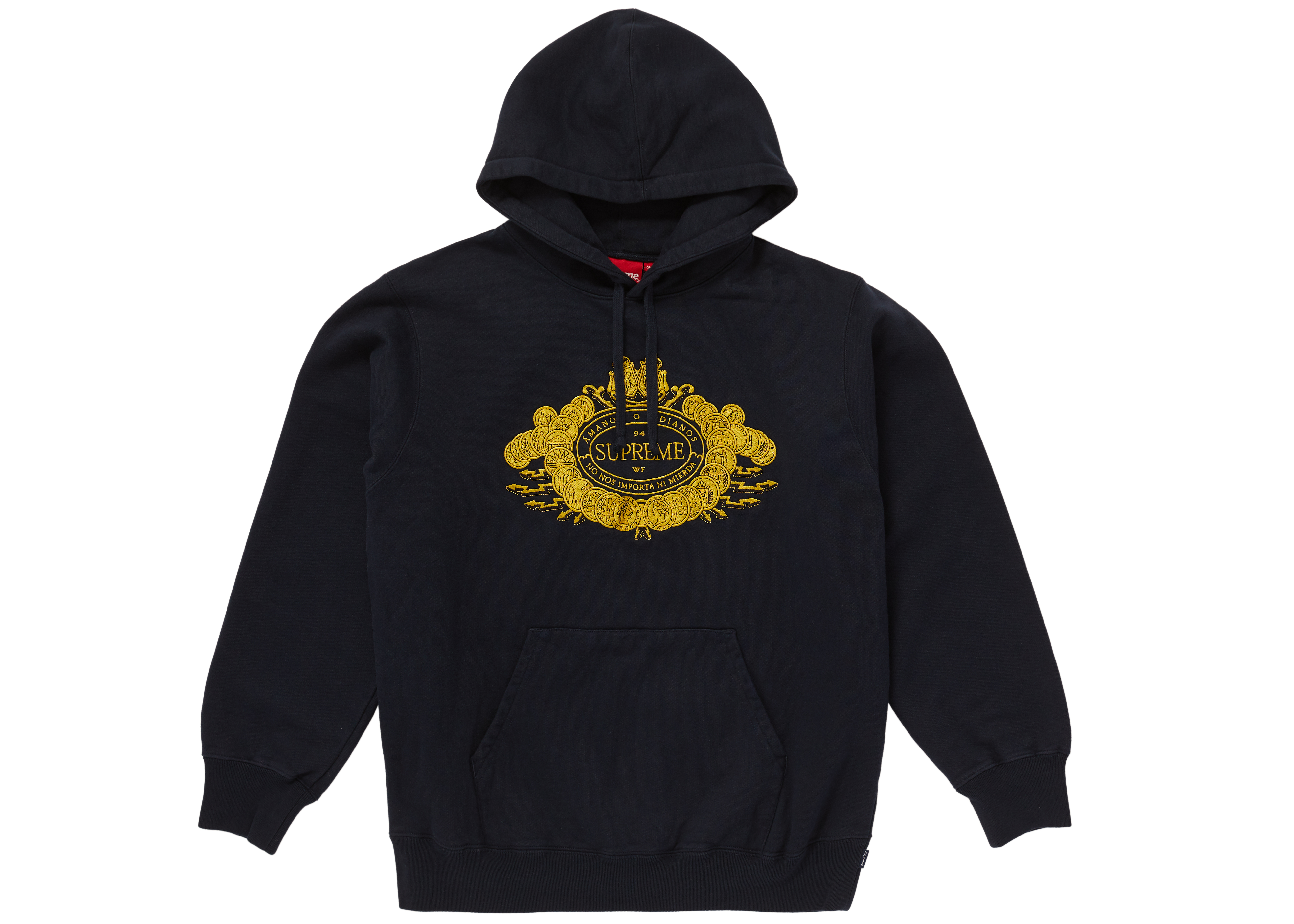 Supreme Love or Hate Hooded Sweatshirt Navy メンズ - FW18 - JP